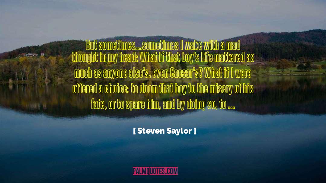 Quasi Mystical Insights quotes by Steven Saylor