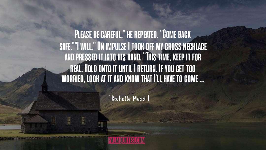 Quatrefoil Necklace quotes by Richelle Mead