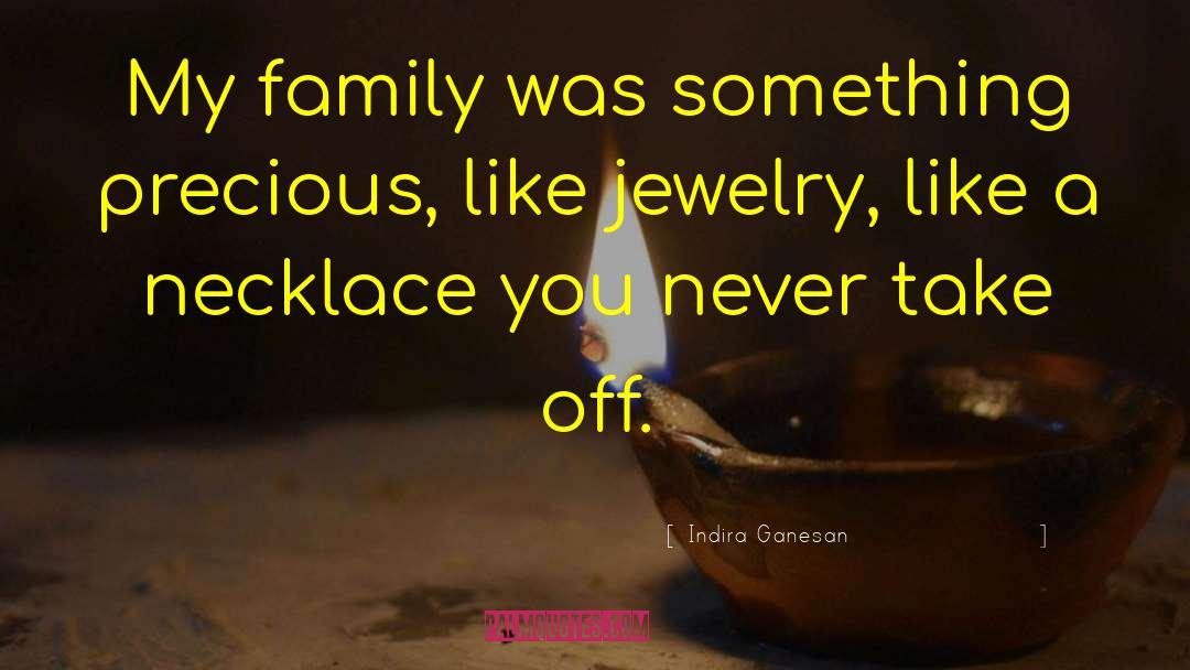 Quatrefoil Necklace quotes by Indira Ganesan