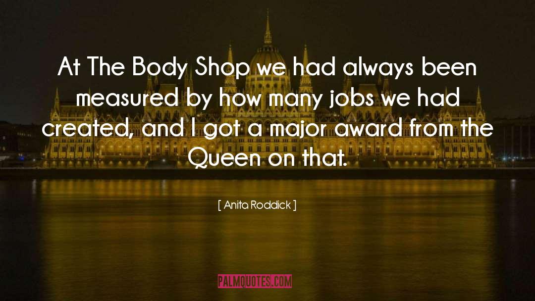 Queen Kegel quotes by Anita Roddick