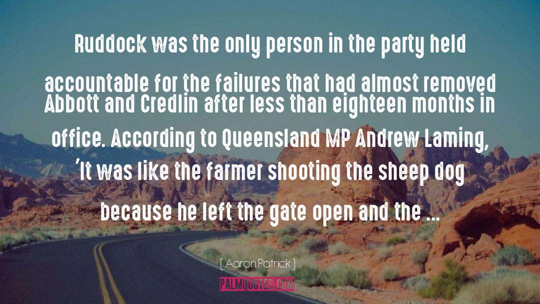 Queensland quotes by Aaron Patrick