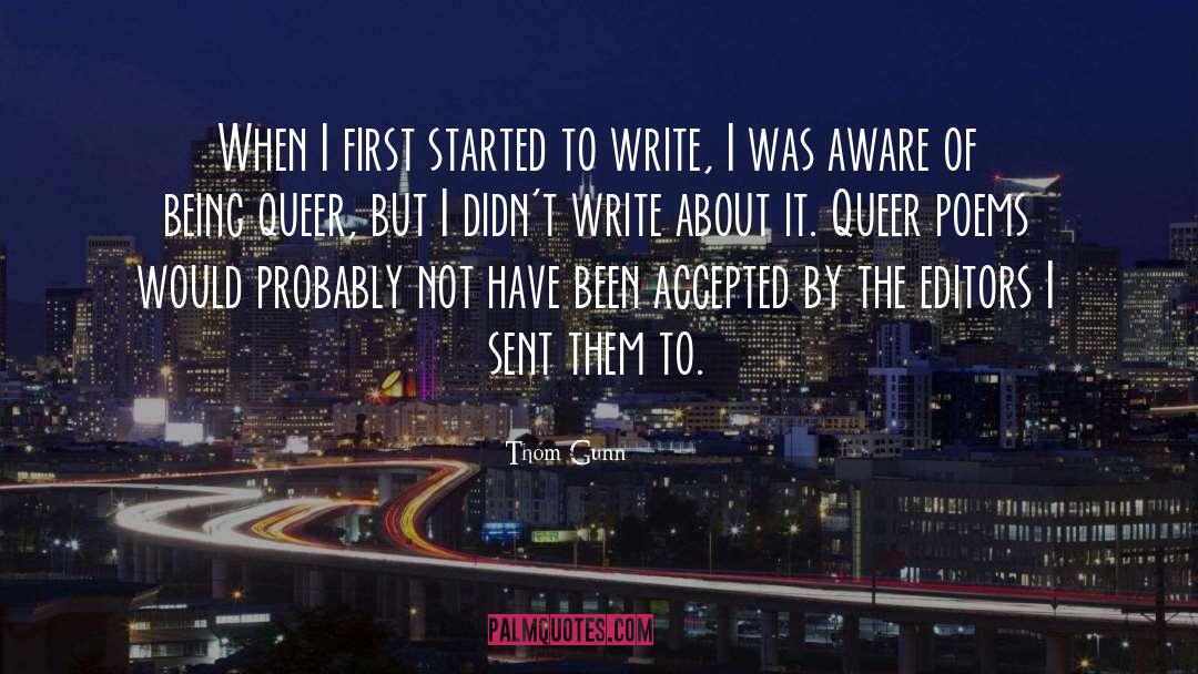 Queer quotes by Thom Gunn