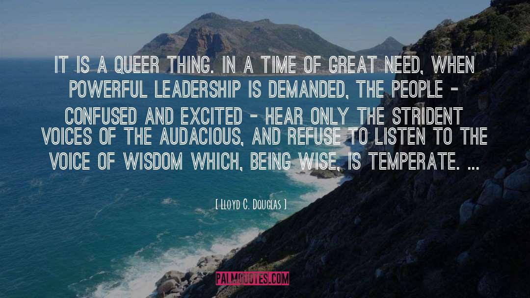 Queer Spectrum quotes by Lloyd C. Douglas