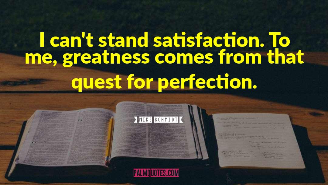 Quest For Perfection quotes by Mike Schmidt