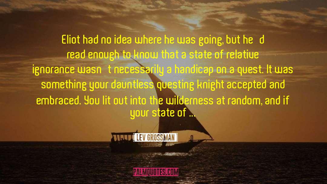Questing quotes by Lev Grossman