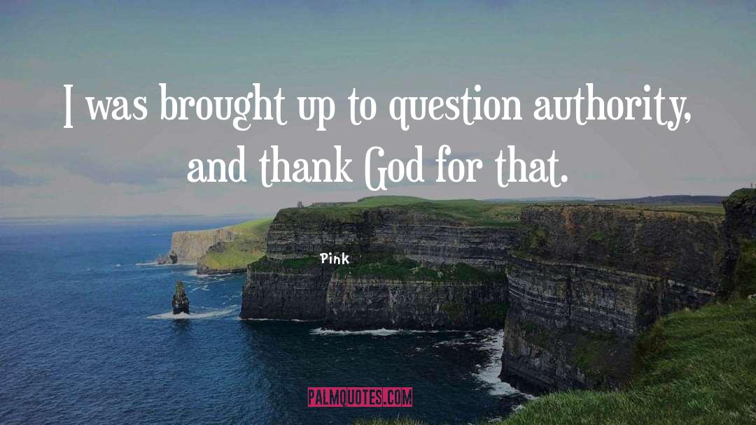 Question Authority quotes by Pink