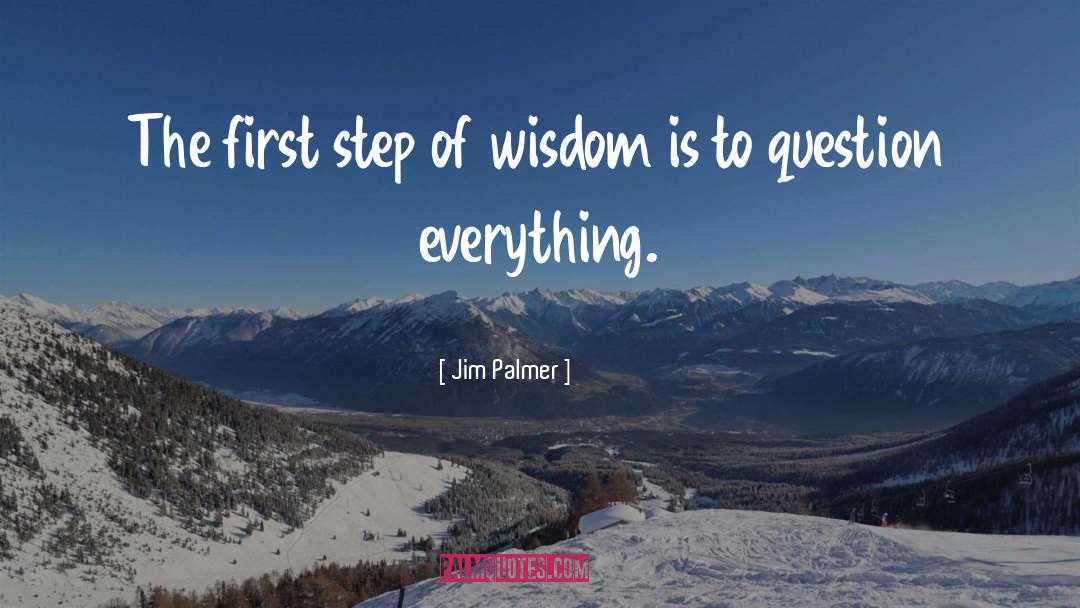 Question Everything quotes by Jim Palmer
