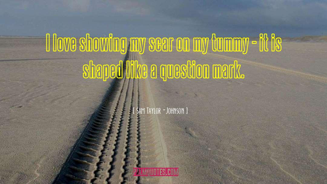 Question Mark quotes by Sam Taylor-Johnson