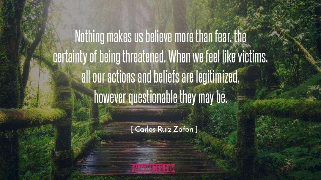 Questionable quotes by Carlos Ruiz Zafon