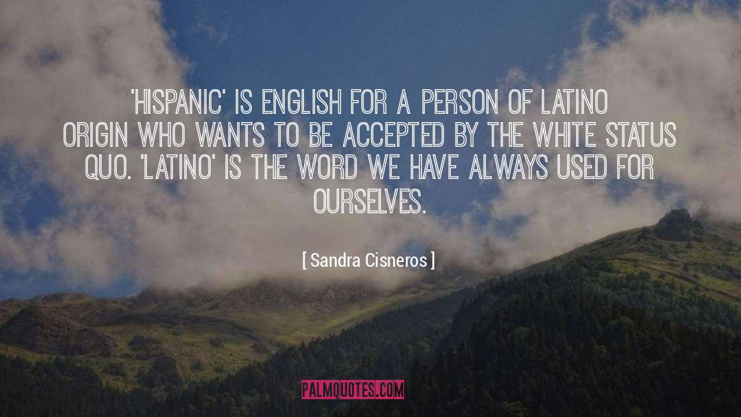 Questioning Status Quo quotes by Sandra Cisneros