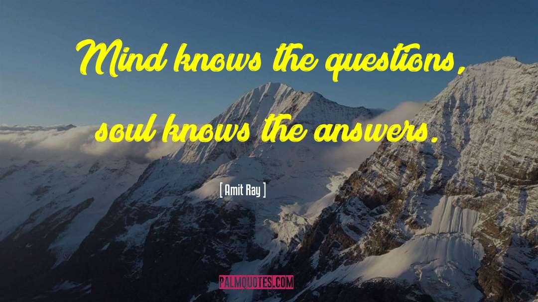 Questions And Answers quotes by Amit Ray