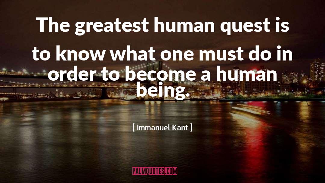 Quests quotes by Immanuel Kant