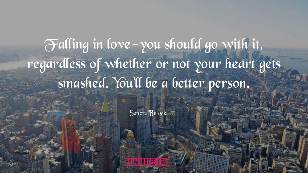 Quick Falling In Love quotes by Sandra Bullock