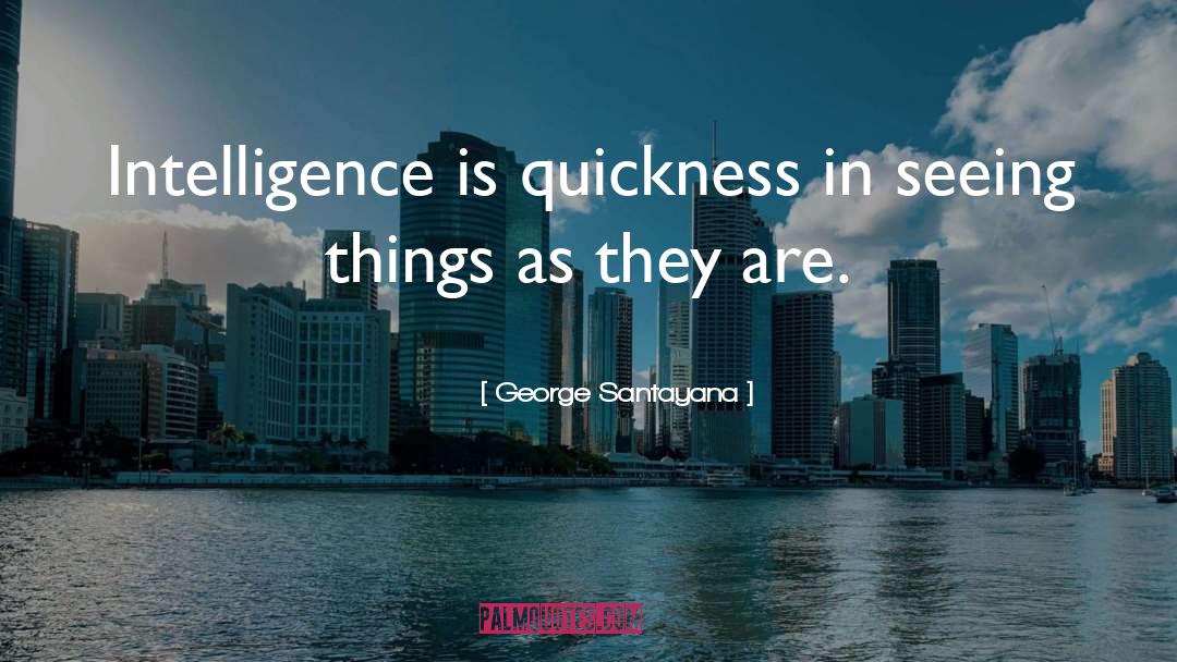 Quickness quotes by George Santayana