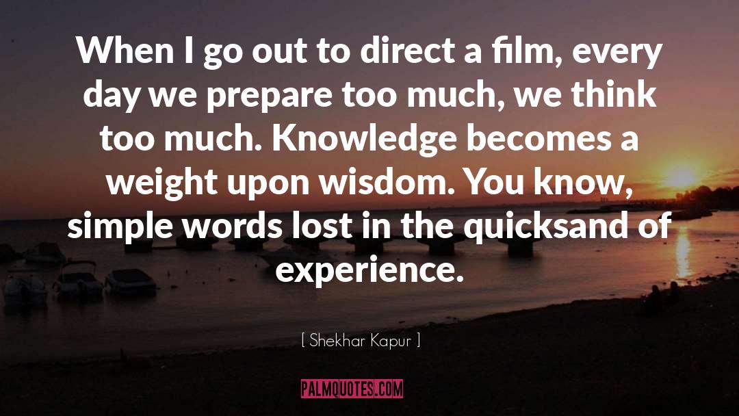 Quicksand quotes by Shekhar Kapur