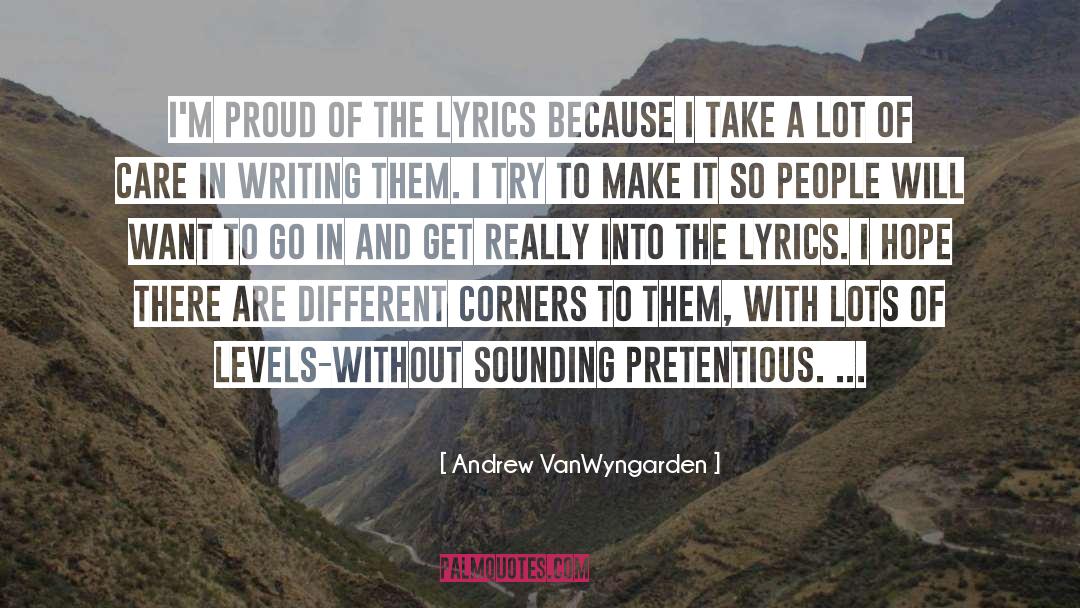 Quiereme Lyrics quotes by Andrew VanWyngarden