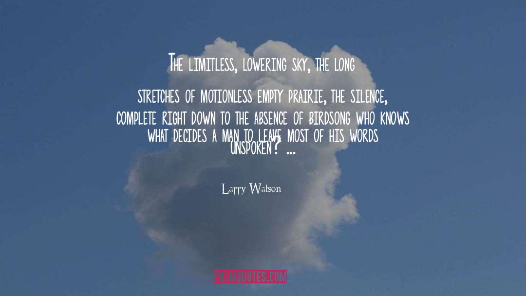 Quiet Men quotes by Larry Watson