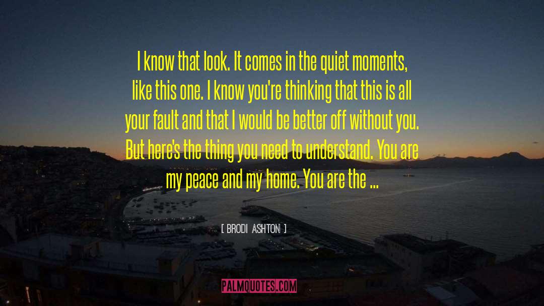 Quiet Moments quotes by Brodi Ashton