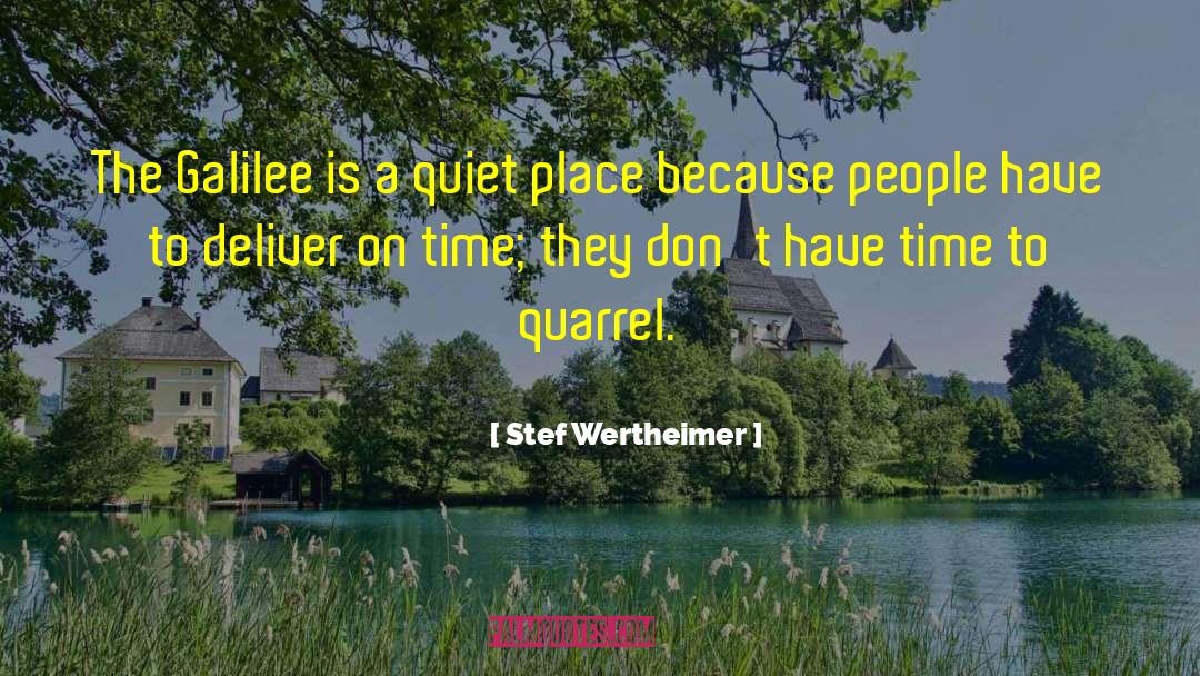 Quiet Place quotes by Stef Wertheimer