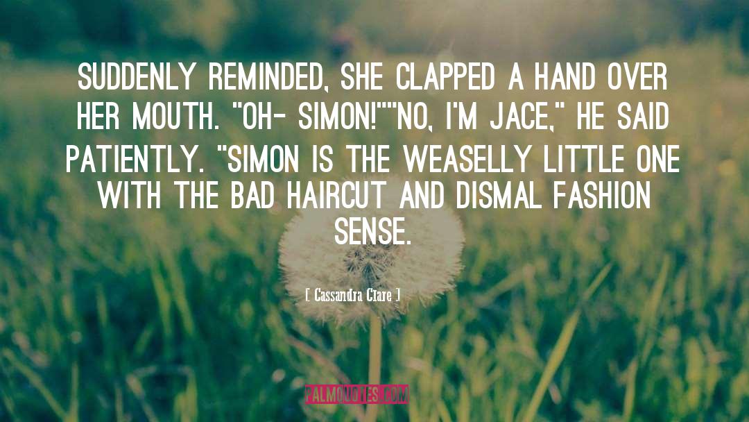 Quiff Haircut quotes by Cassandra Clare