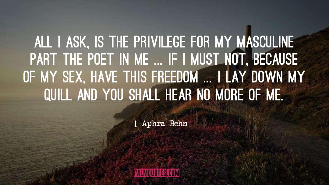 Quill quotes by Aphra Behn