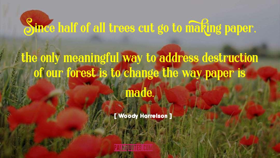 Quilling Paper Craft quotes by Woody Harrelson