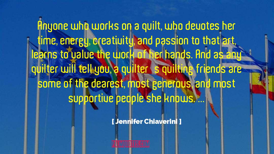 Quilt quotes by Jennifer Chiaverini