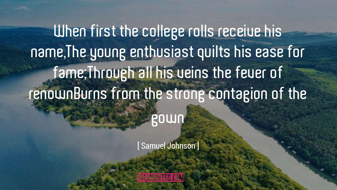 Quilts quotes by Samuel Johnson