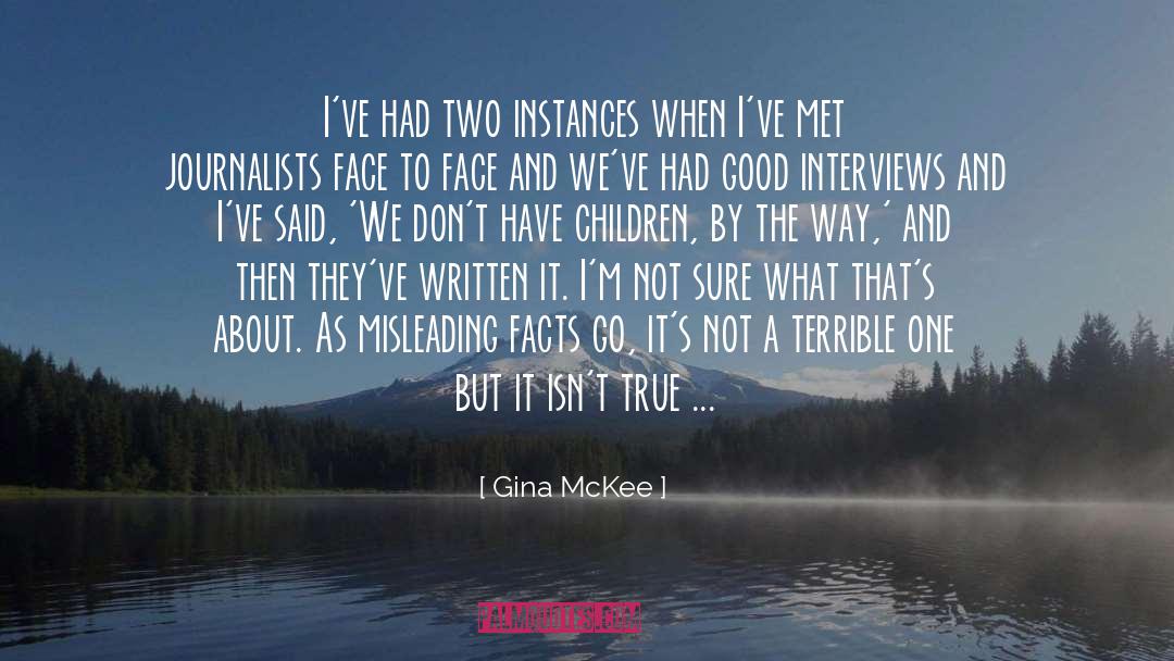 Quinlan Mckee quotes by Gina McKee