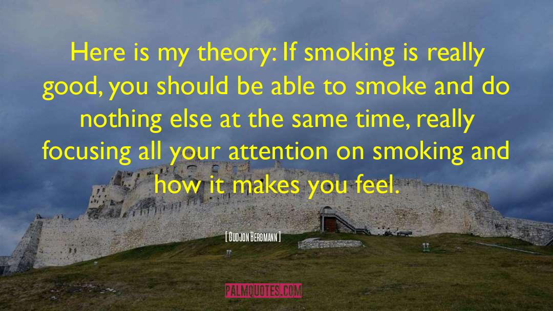 Quit Smoking quotes by Gudjon Bergmann