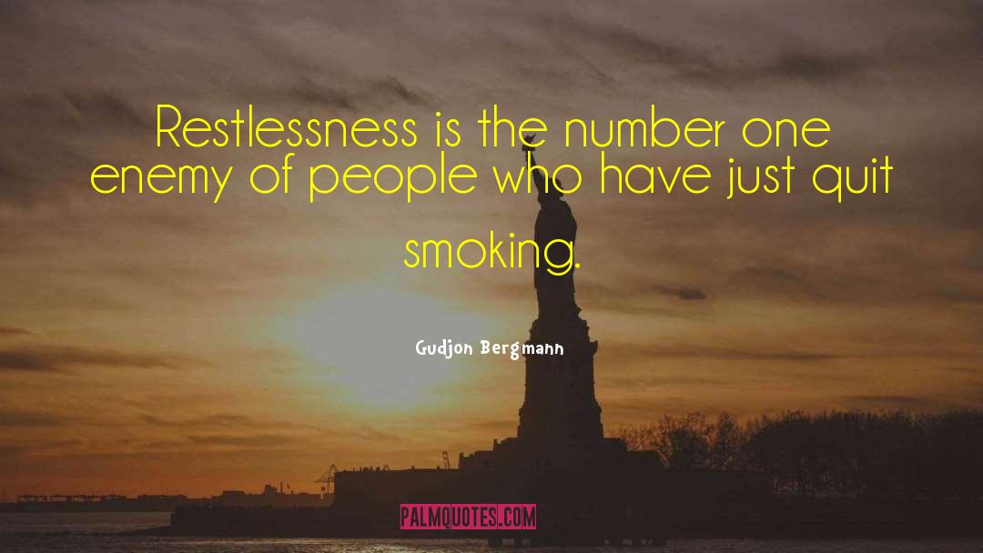 Quit Smoking quotes by Gudjon Bergmann