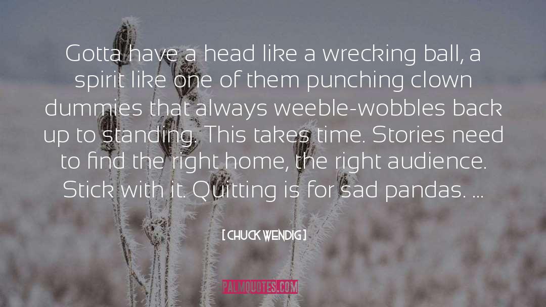 Quitting quotes by Chuck Wendig