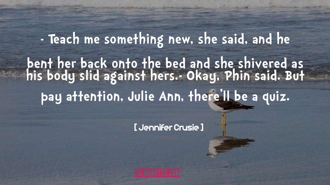 Quiz quotes by Jennifer Crusie