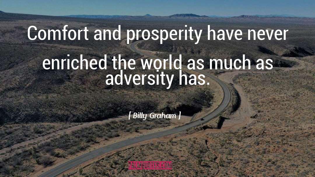 Quotes Solace In Adversity quotes by Billy Graham