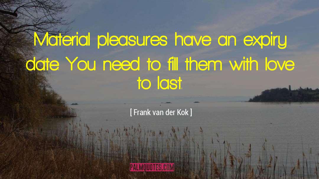 Quotidian Pleasures Dying quotes by Frank Van Der Kok