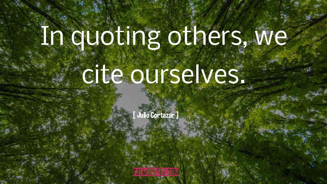 Quoting quotes by Julio Cortazar