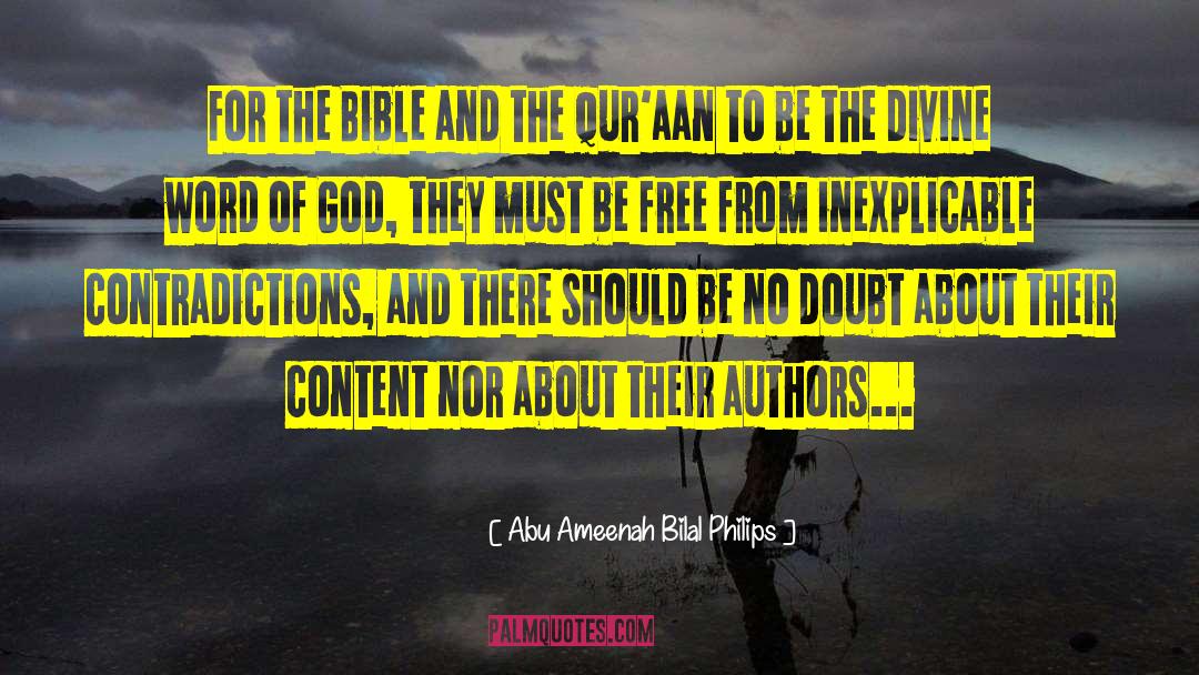 Quran Koran Islam Purpose quotes by Abu Ameenah Bilal Philips