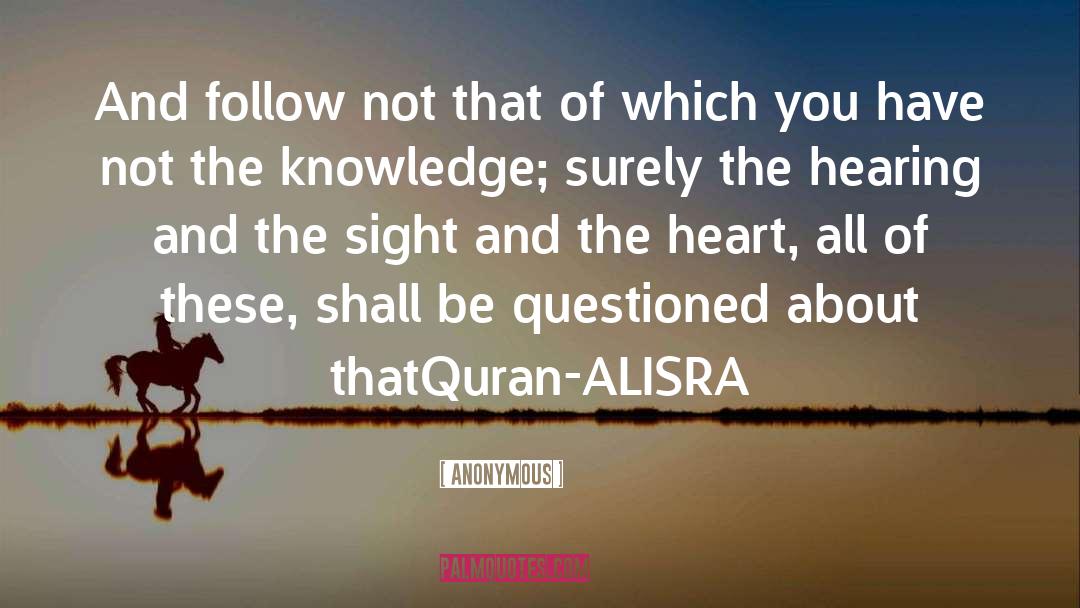 Quran quotes by Anonymous