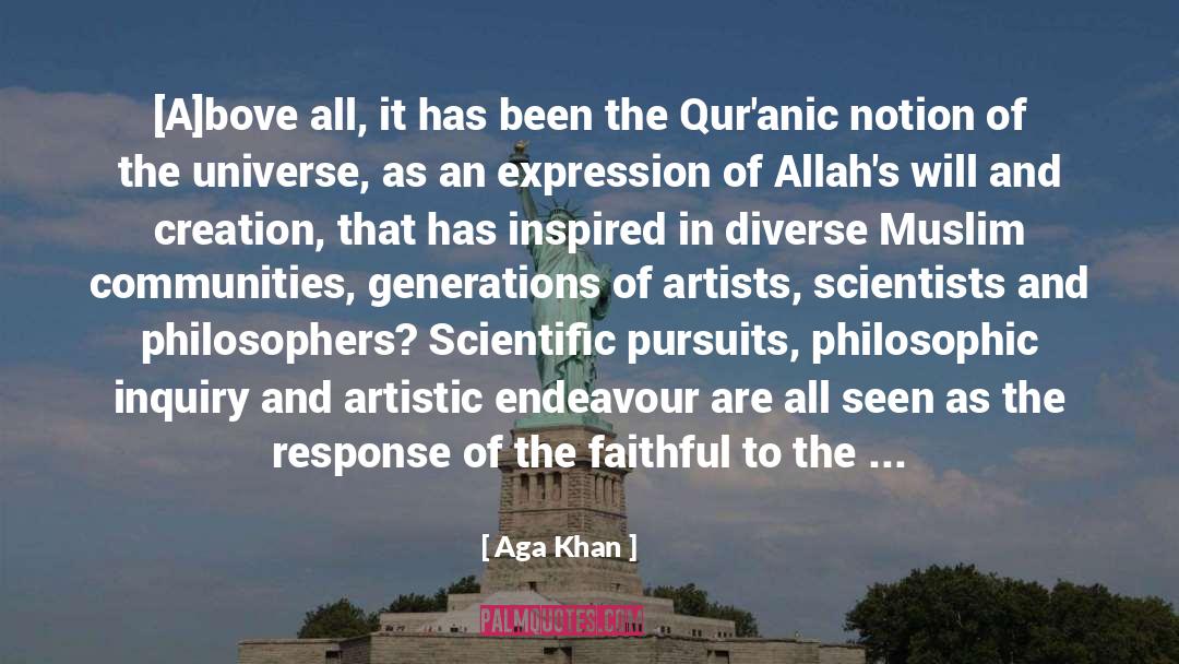 Quranic quotes by Aga Khan