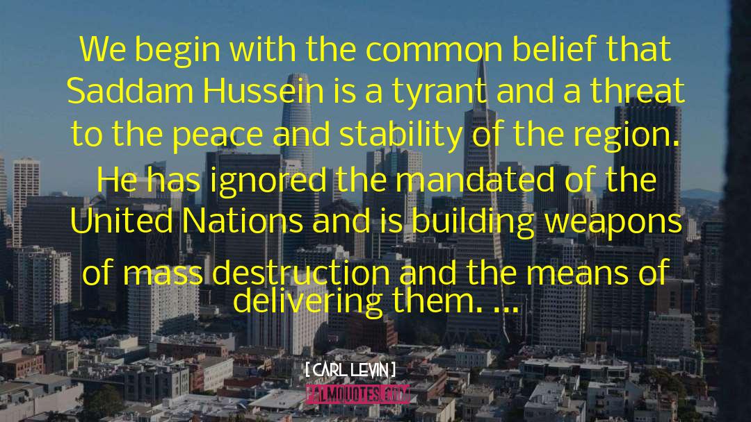 Qusai Hussein quotes by Carl Levin