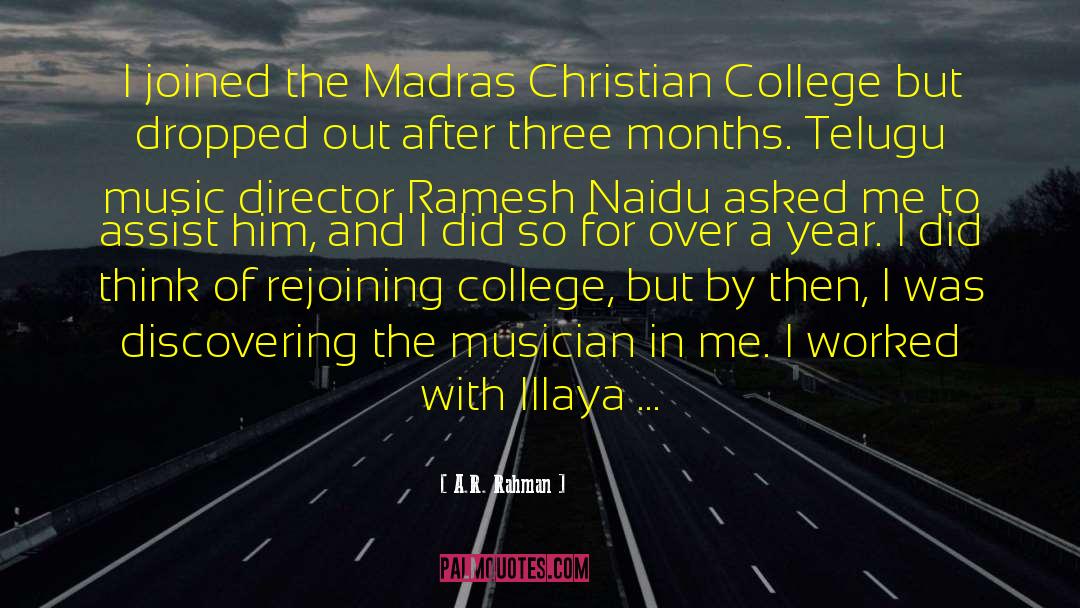 R Director Of Ucu Ucla quotes by A.R. Rahman