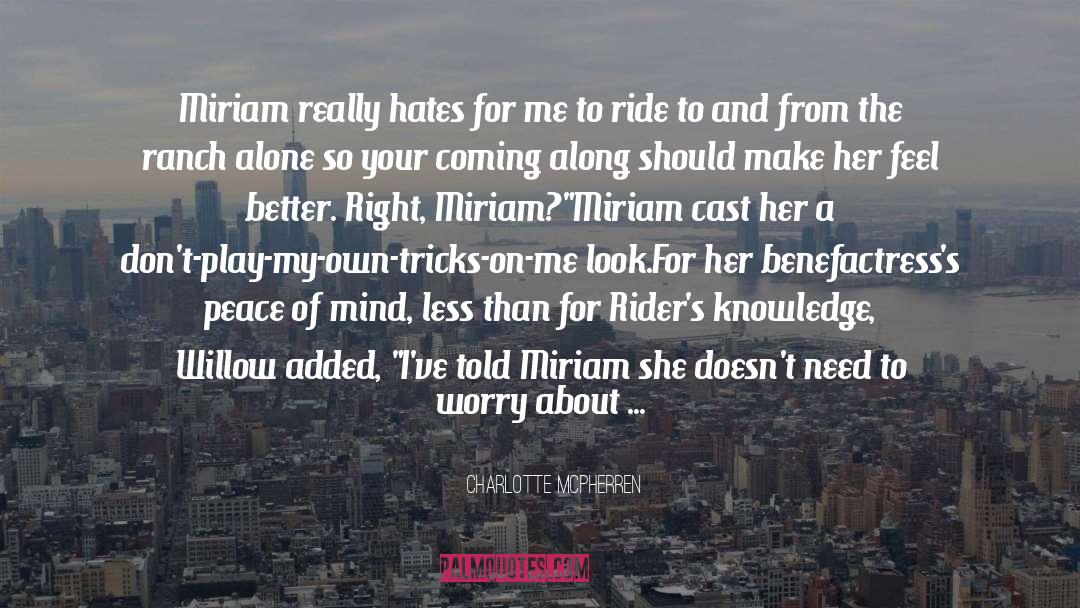 R15 Riders quotes by Charlotte McPherren