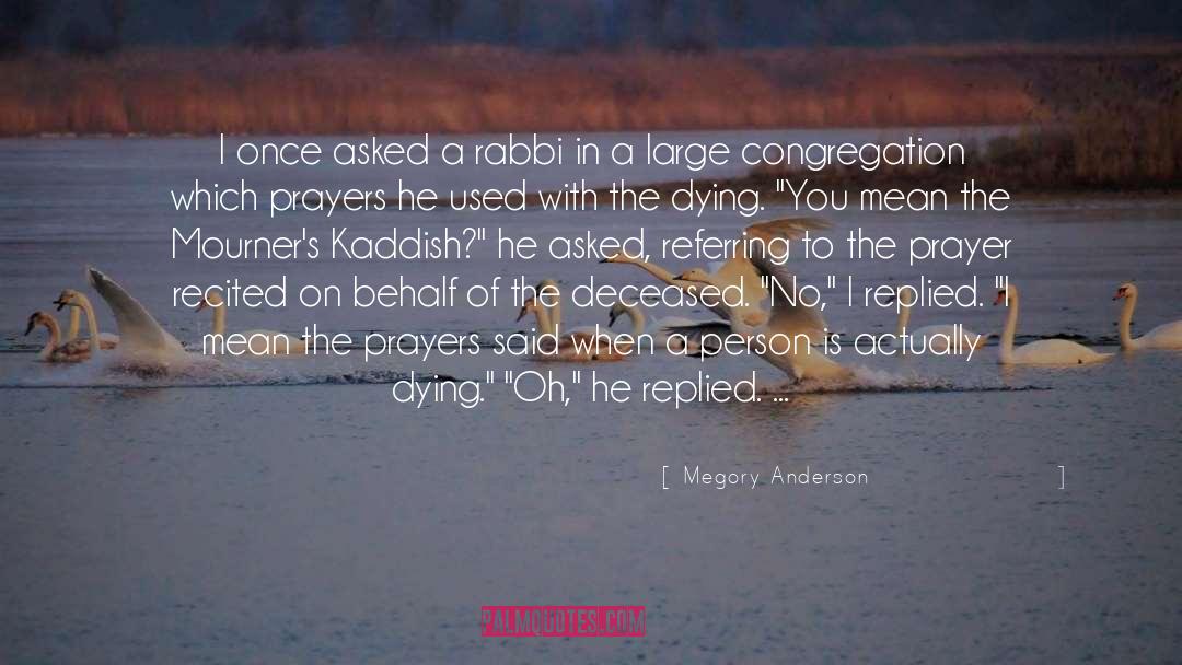 Rabbi quotes by Megory Anderson