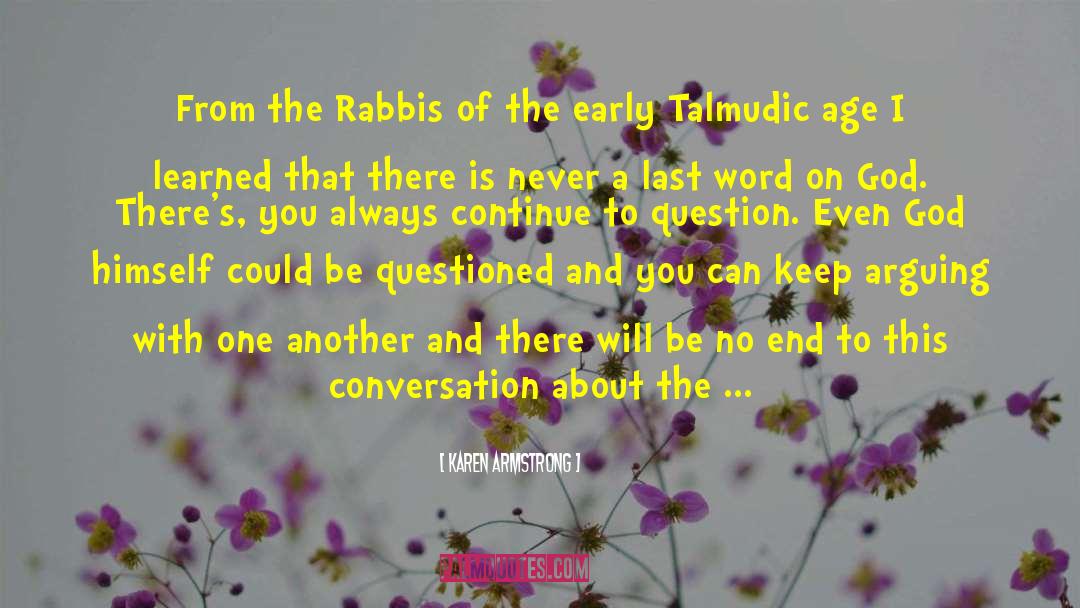 Rabbis quotes by Karen Armstrong