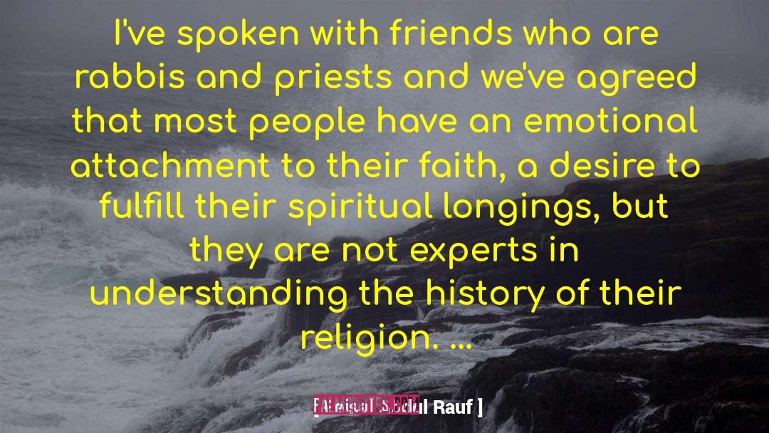 Rabbis quotes by Feisal Abdul Rauf
