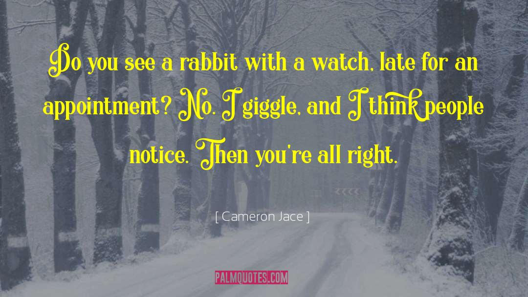 Rabbit quotes by Cameron Jace