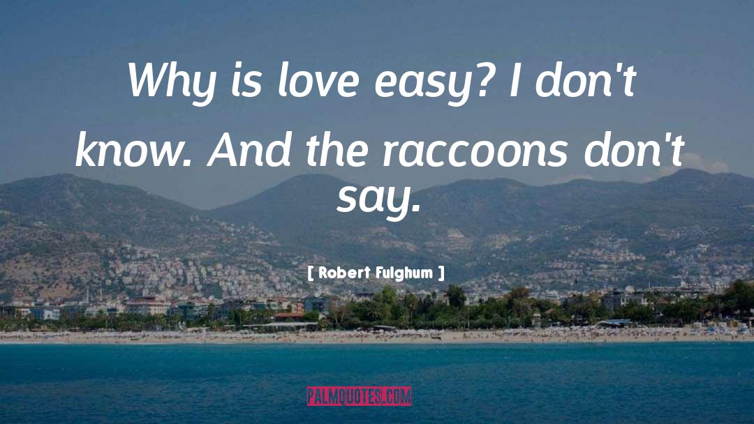 Raccoons quotes by Robert Fulghum