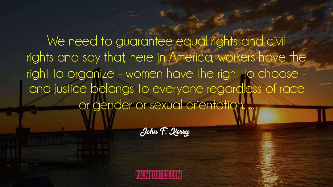 Race America quotes by John F. Kerry