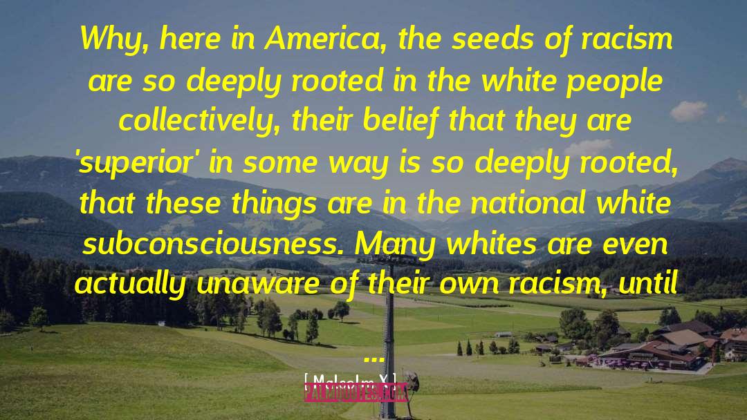 Race And Racism In America quotes by Malcolm X
