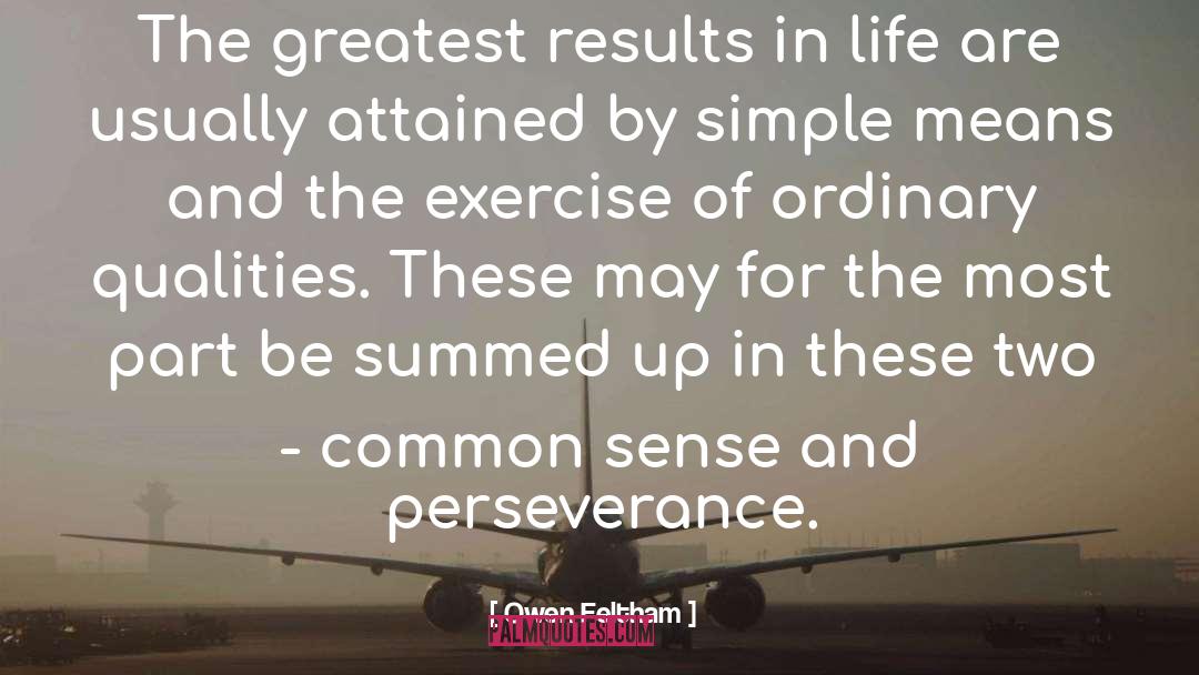 Race Of Life quotes by Owen Feltham